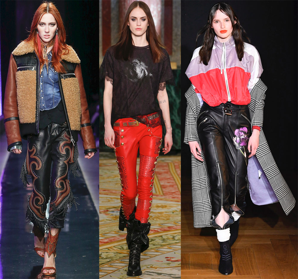 Déco pantalon en cuir