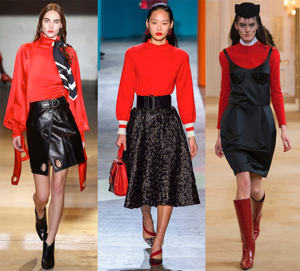 L'accent est mis sur le rouge