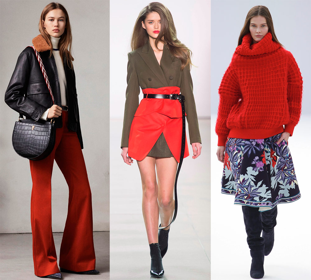 L'accent est mis sur le rouge