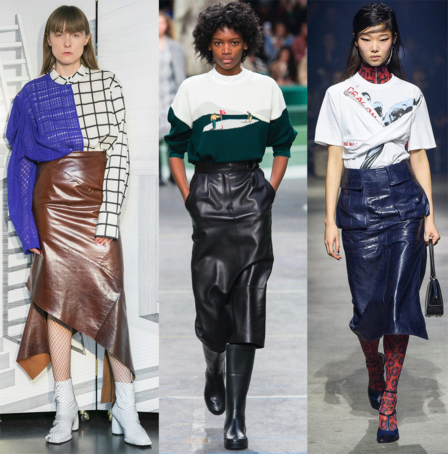 Jupes en cuir à la mode -2024-2025