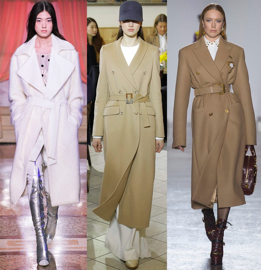 Manteau à la mode avec une ceinture