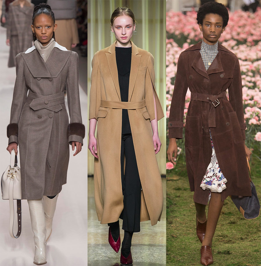 Manteau à la mode avec une ceinture