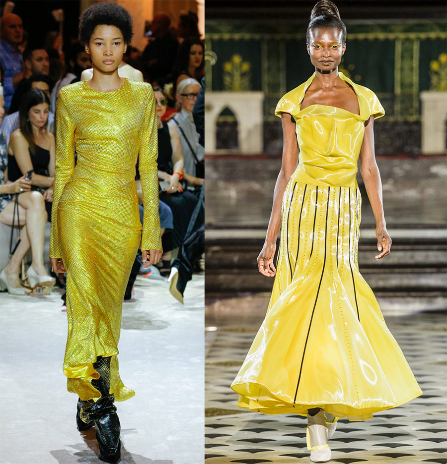 Robes d'or pour le nouvel an