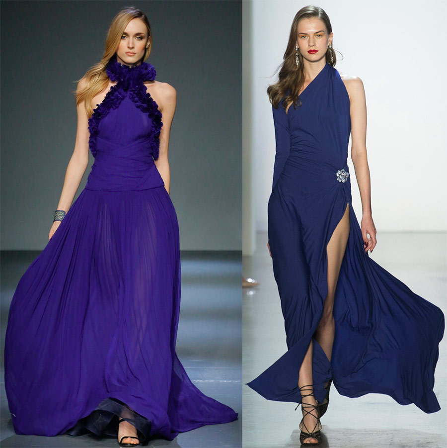 Robes de soirée bleues