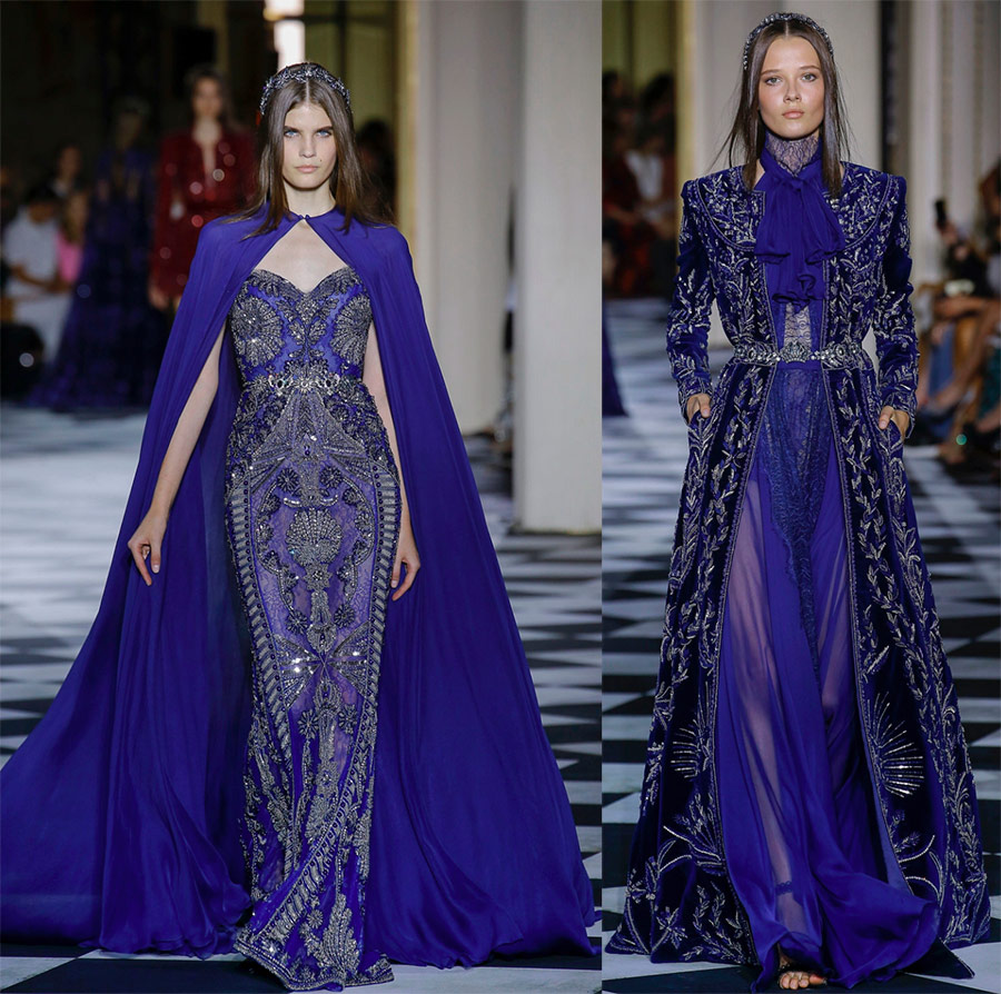 Robes de soirée bleues Zuhair Murad