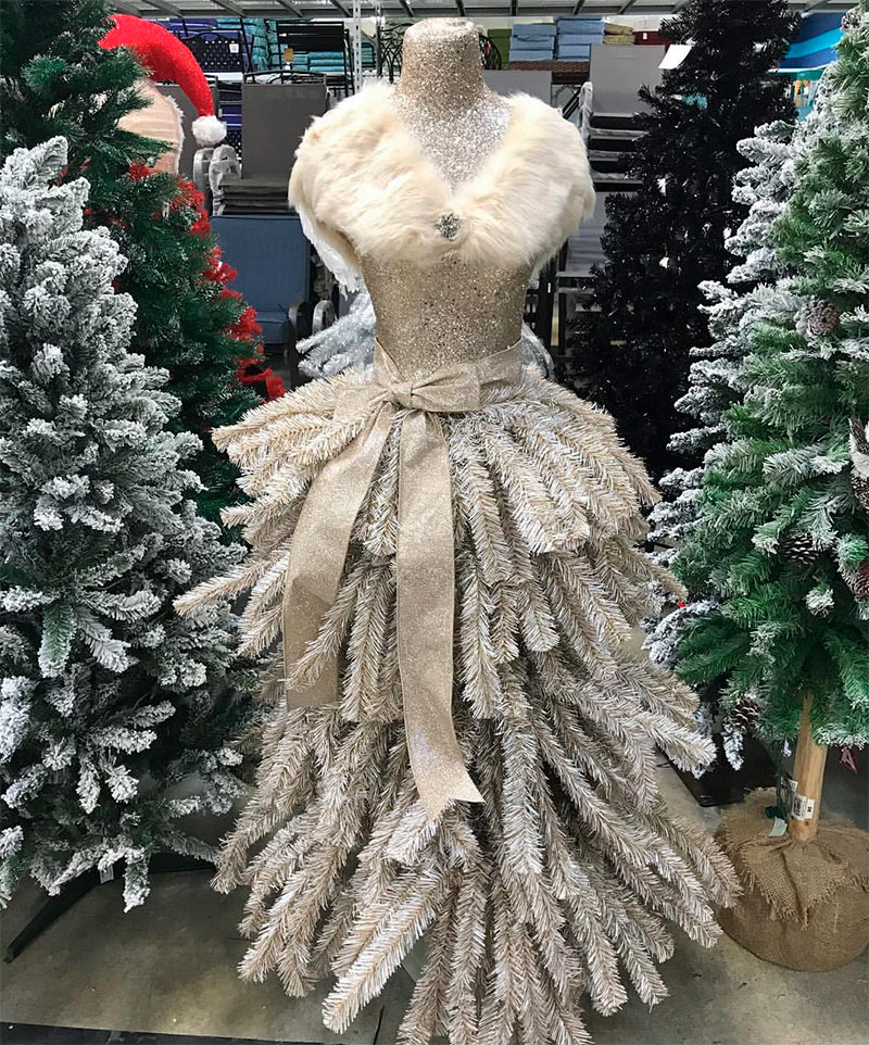 Arbre de Noël d'un mannequin