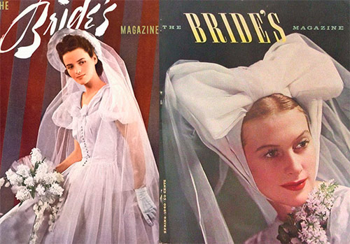Magazines de mode nuptiale vintage des années 1940