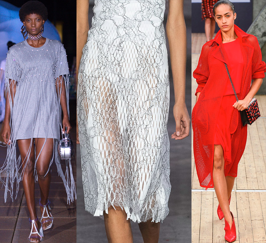 Mesh dans les vêtements pour femmes