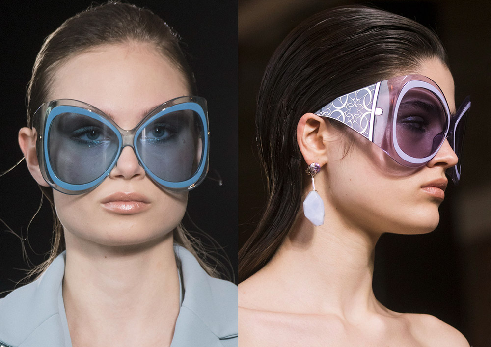 Lunettes de soleil surdimensionnées de marques de mode