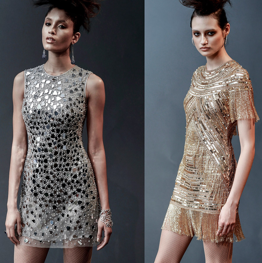 Robes de mariée courtes Naeem Khan