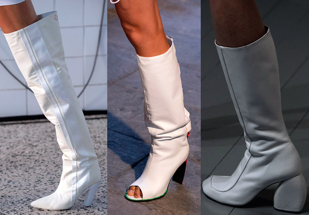 Bottes blanches à la mode 2026