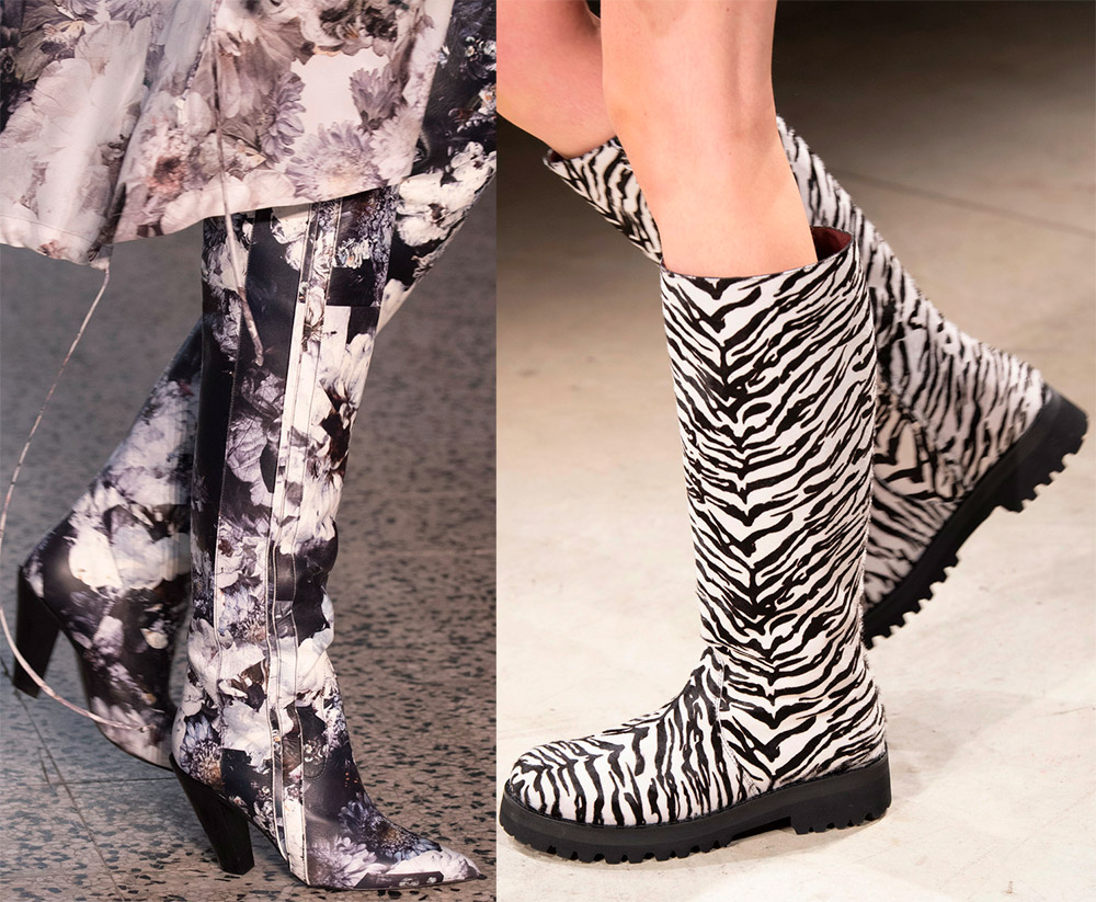 Bottes pour femmes avec imprimés