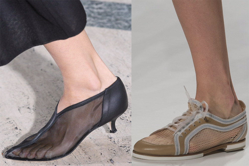 Chaussures femme avec maille