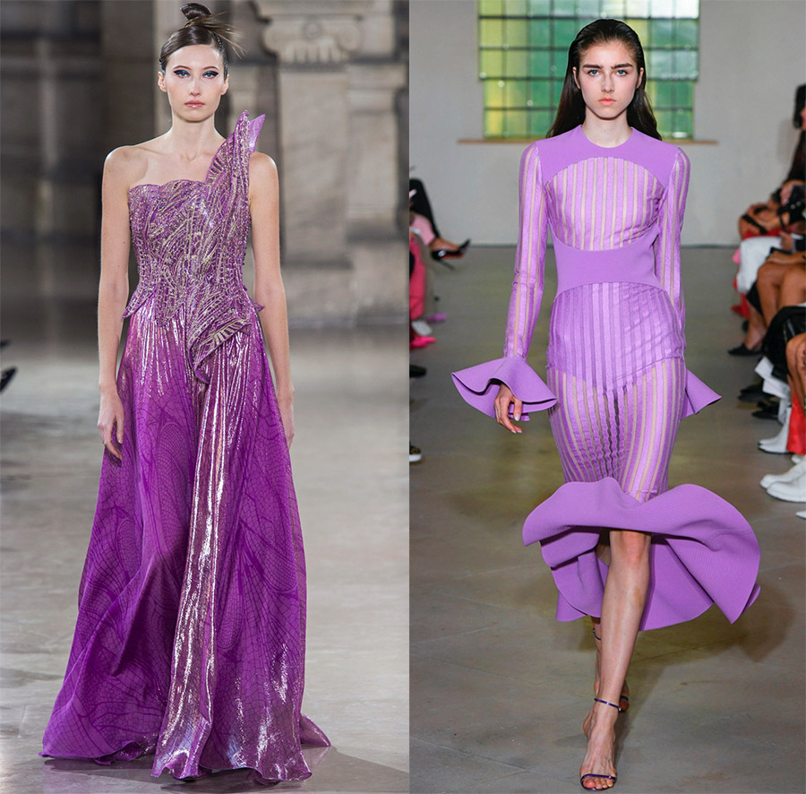 Robes de bal violettes