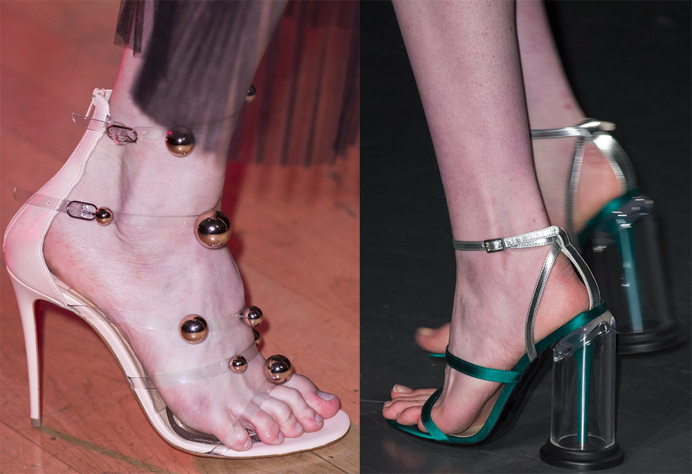 Éléments en plastique dans les chaussures