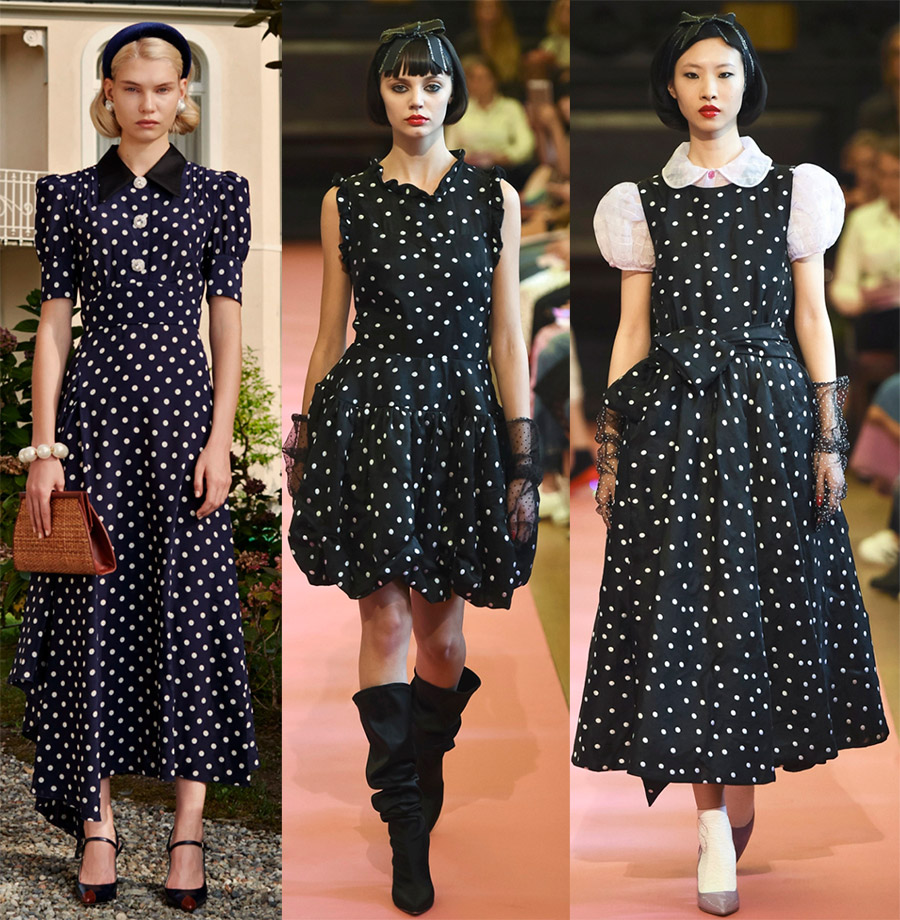 Vêtements à la mode avec imprimé pois pour des looks romantiques