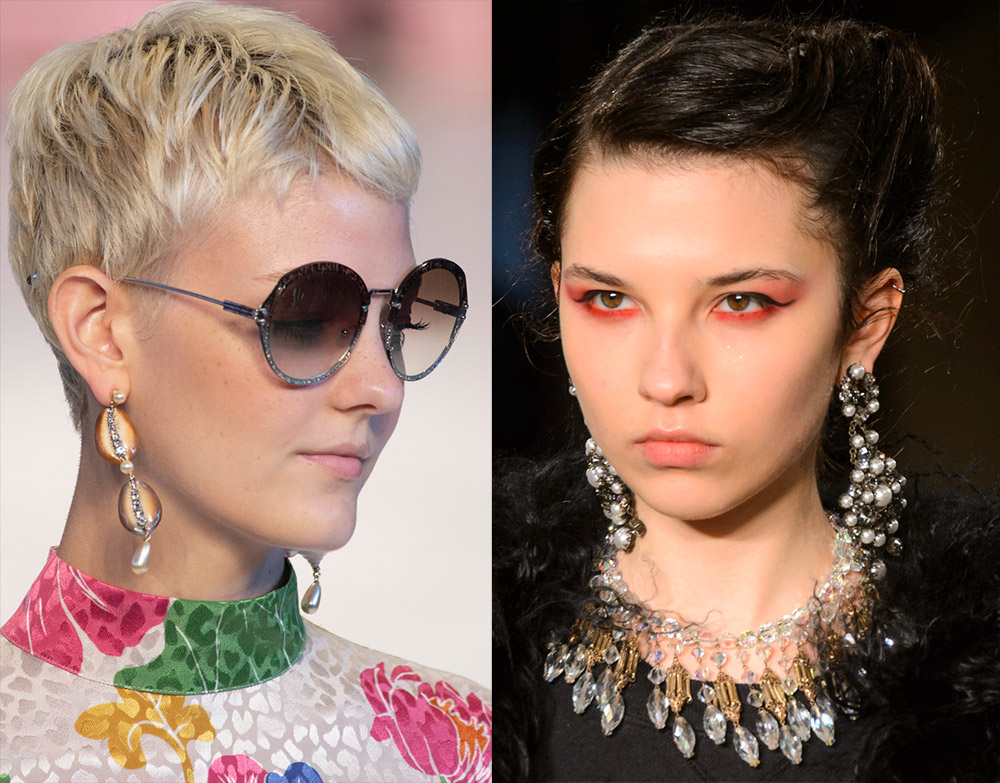 Boucles d'oreilles lustre de mode