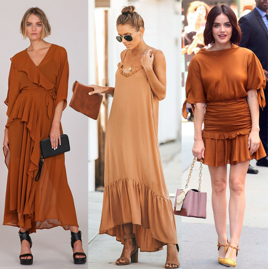 Couleur caramel dans les vêtements