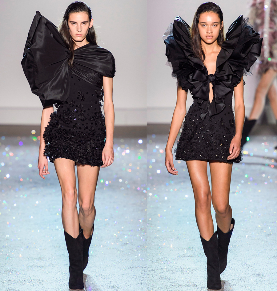 Robe de bal noire à l'école