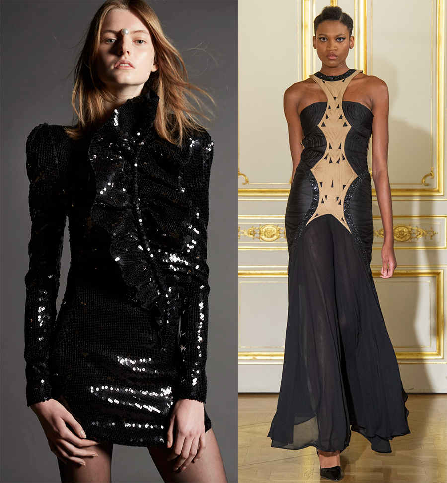 Robe de bal noire pour l'école 2026