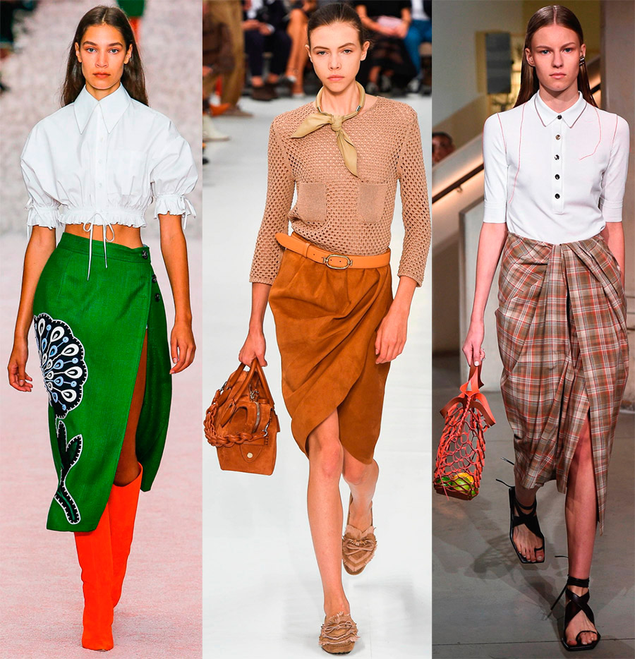 Jupes portefeuille à la mode