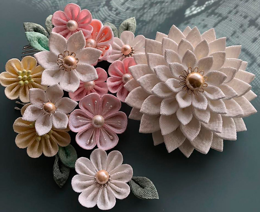 bijoux kanzashi japonais