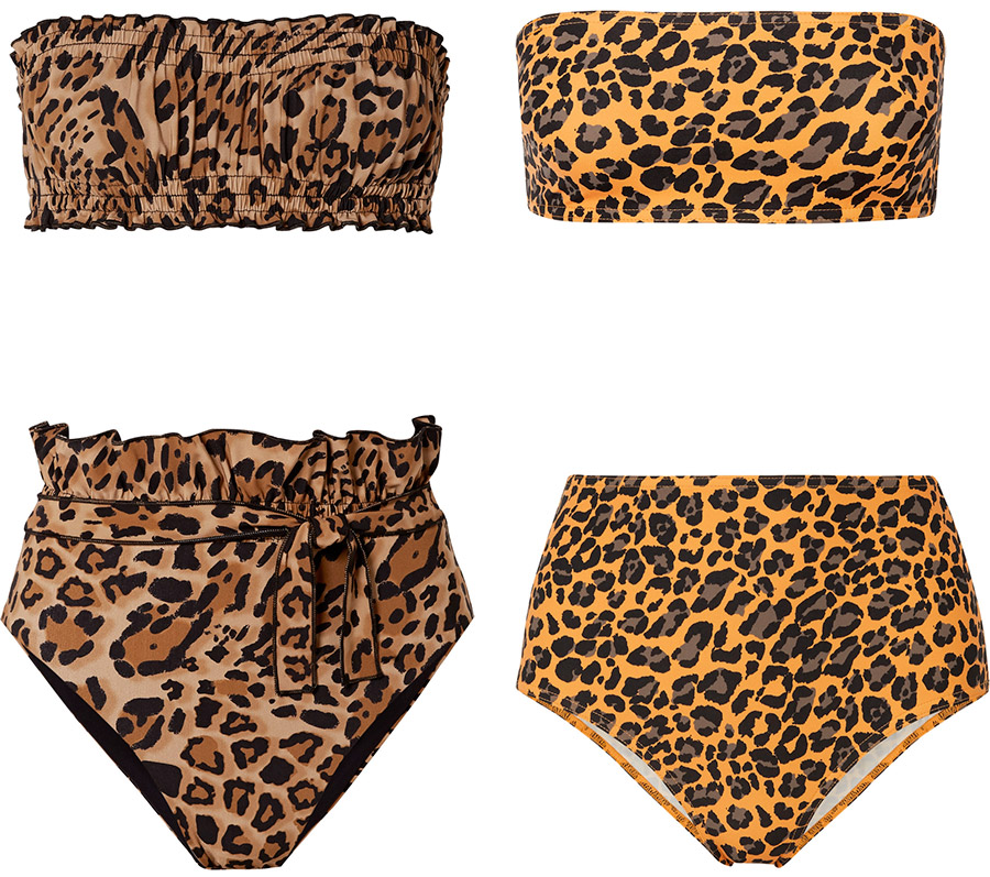 Maillot de bain imprimé léopard