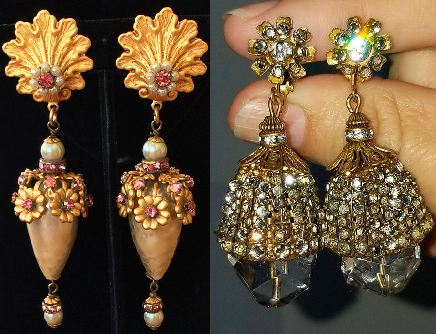 Boucles d'oreilles Miriam Haskell