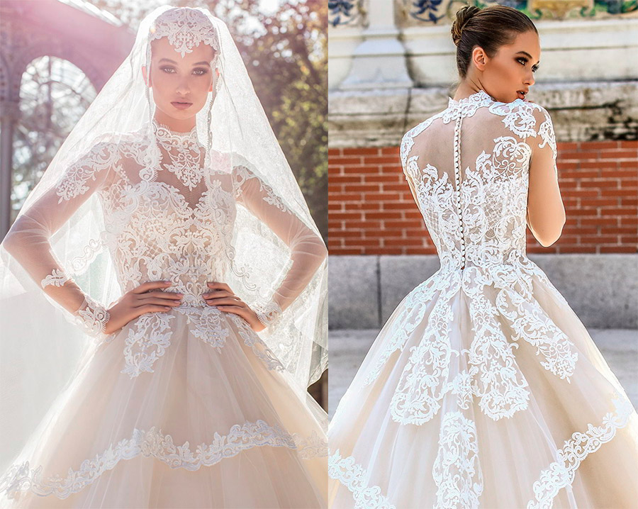 Robe de mariée victorienne