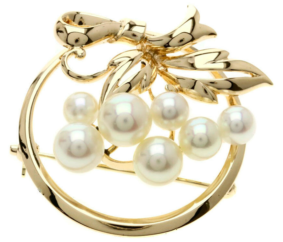 Broche précieuse Mikimoto