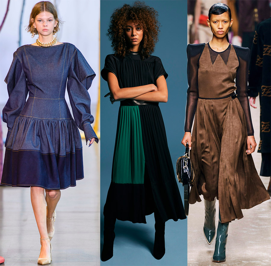 Robes à la mode dans le style d'affaires