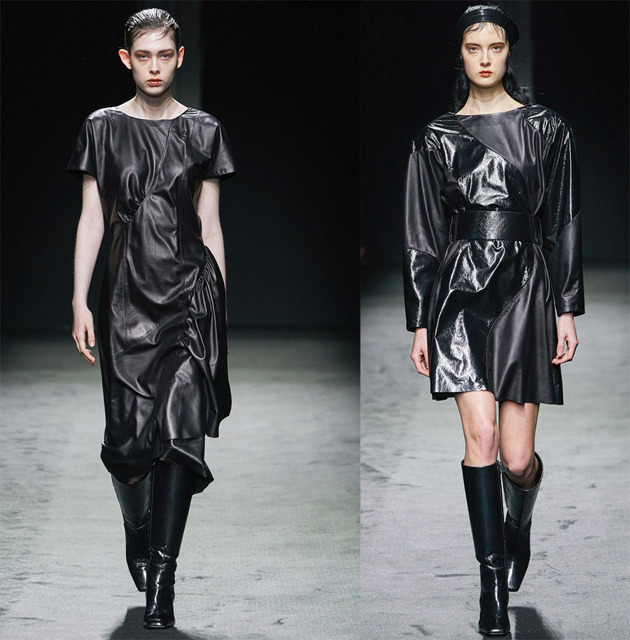 Robes en cuir à la mode