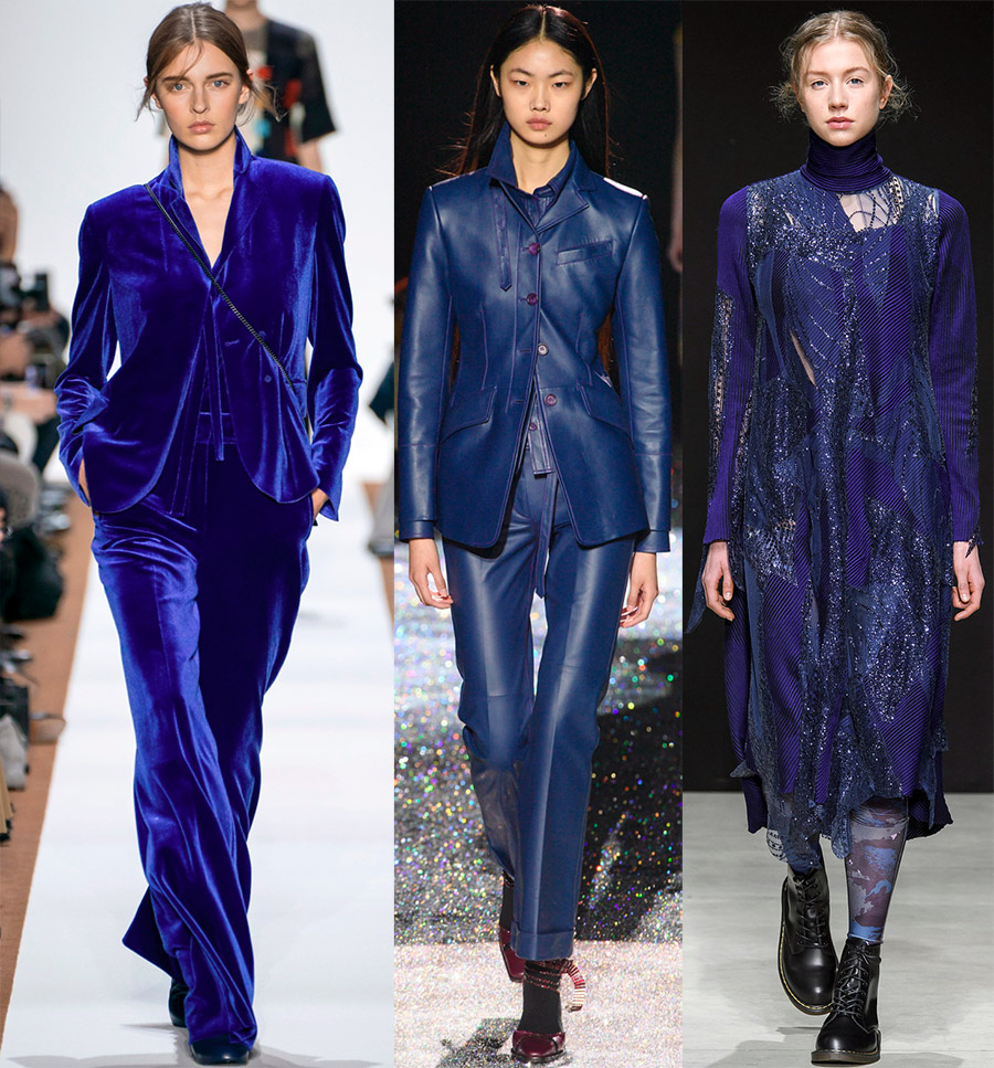 Le bleu dans la mode féminine