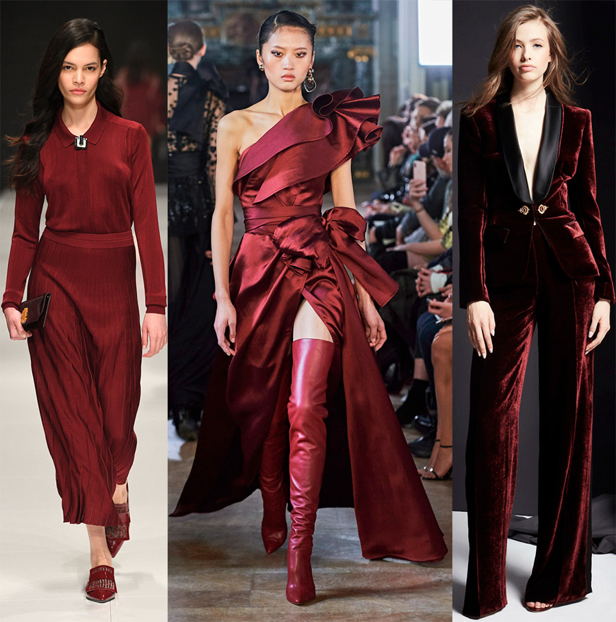 Couleurs à la mode dans les vêtements