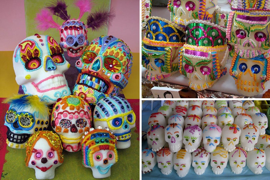 Crâne de sucre avec glaçage