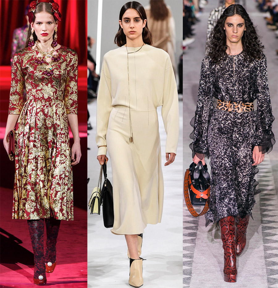 Robes fermées à la mode