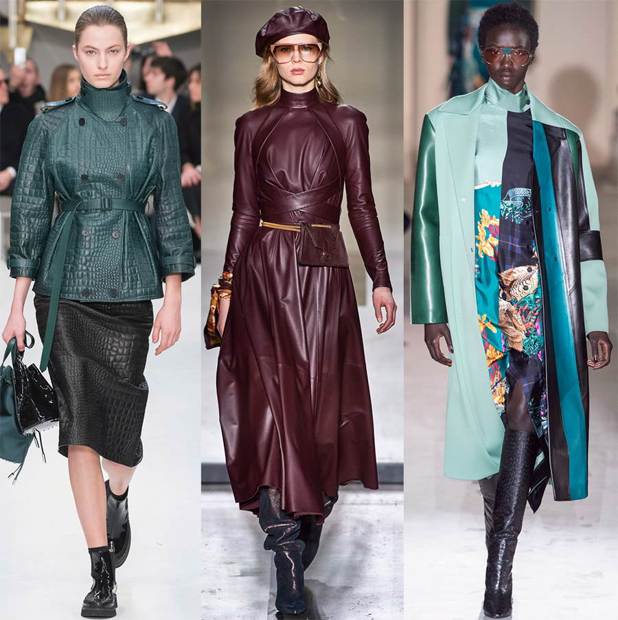 Vêtements en cuir pour femmes