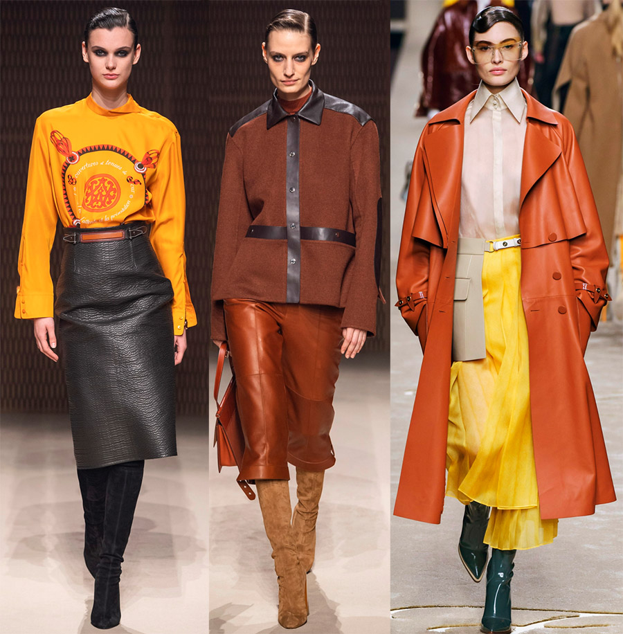 Vêtements en cuir pour femmes