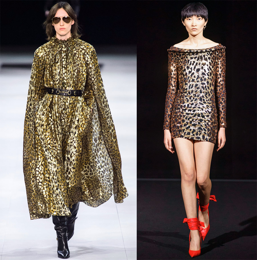 Imprimé léopard doré