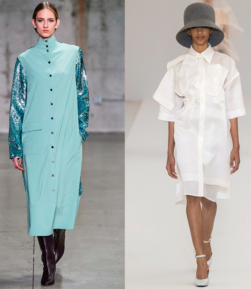 Robe chemise à la mode