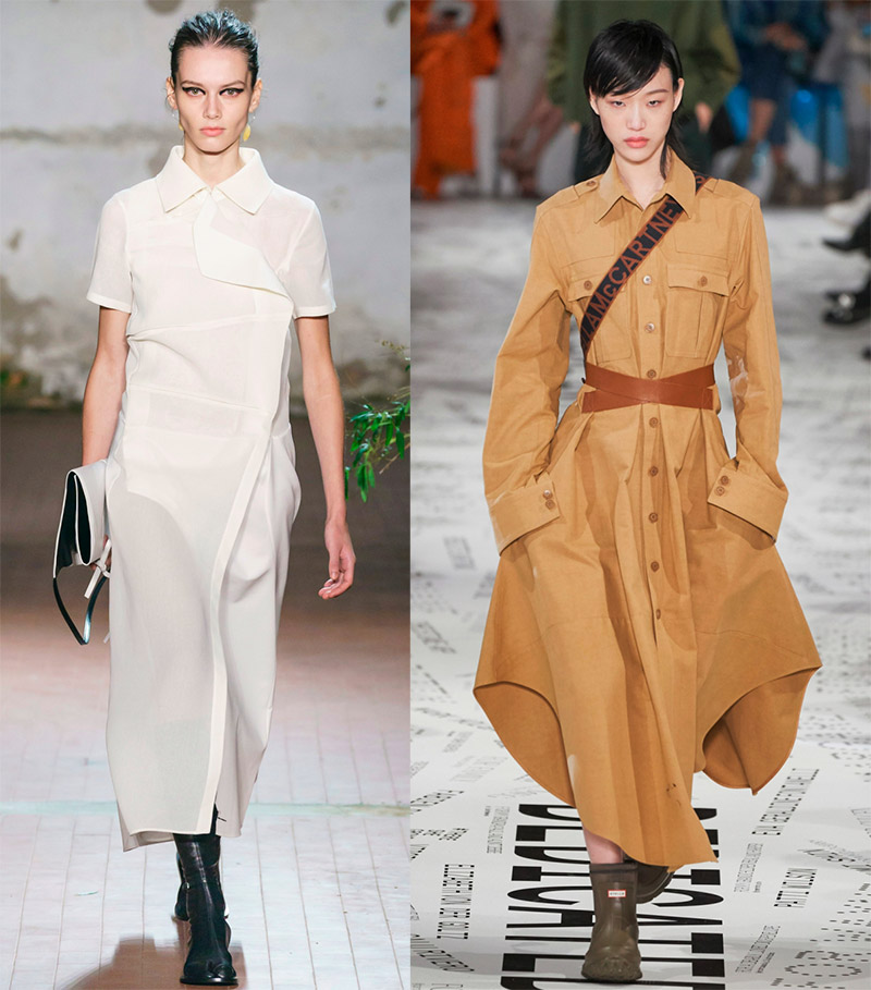 Robe chemise à la mode