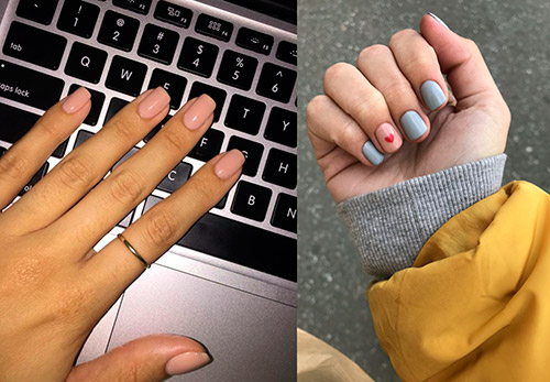 Manucure scolaire pour ongles courts