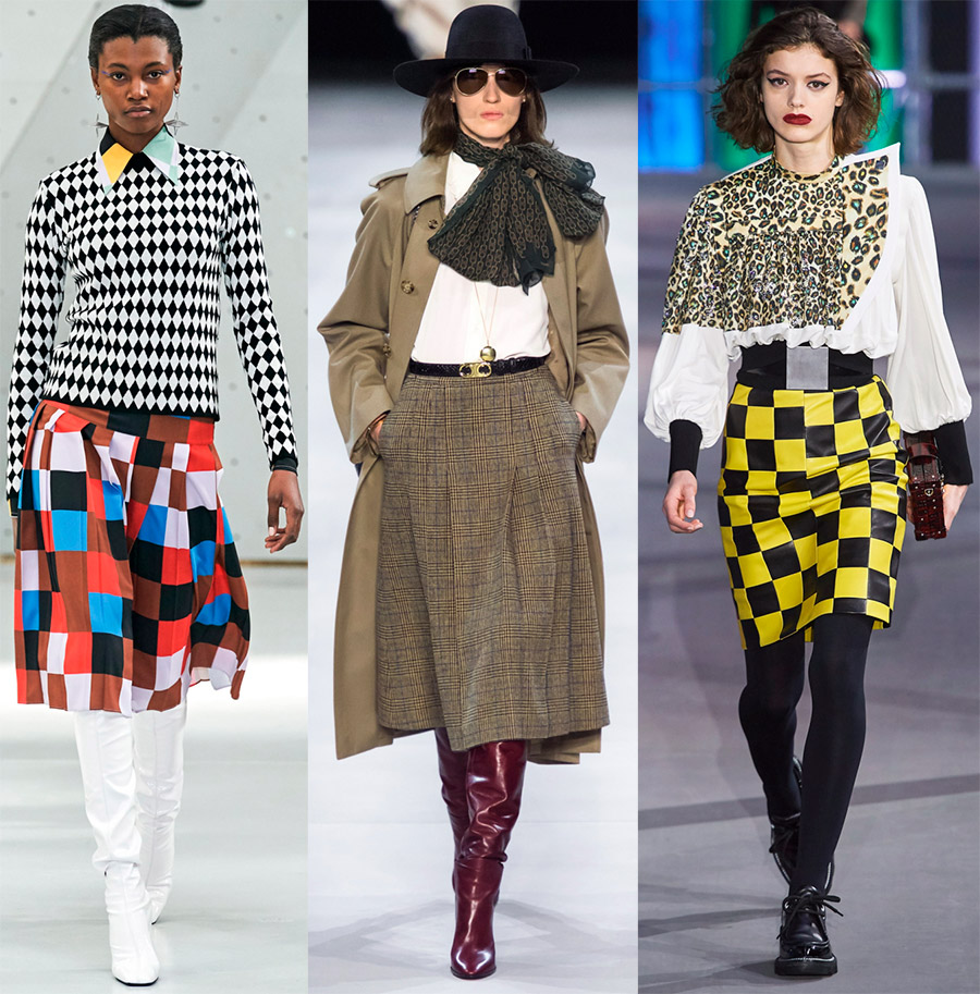 Jupes à la mode dans une cage