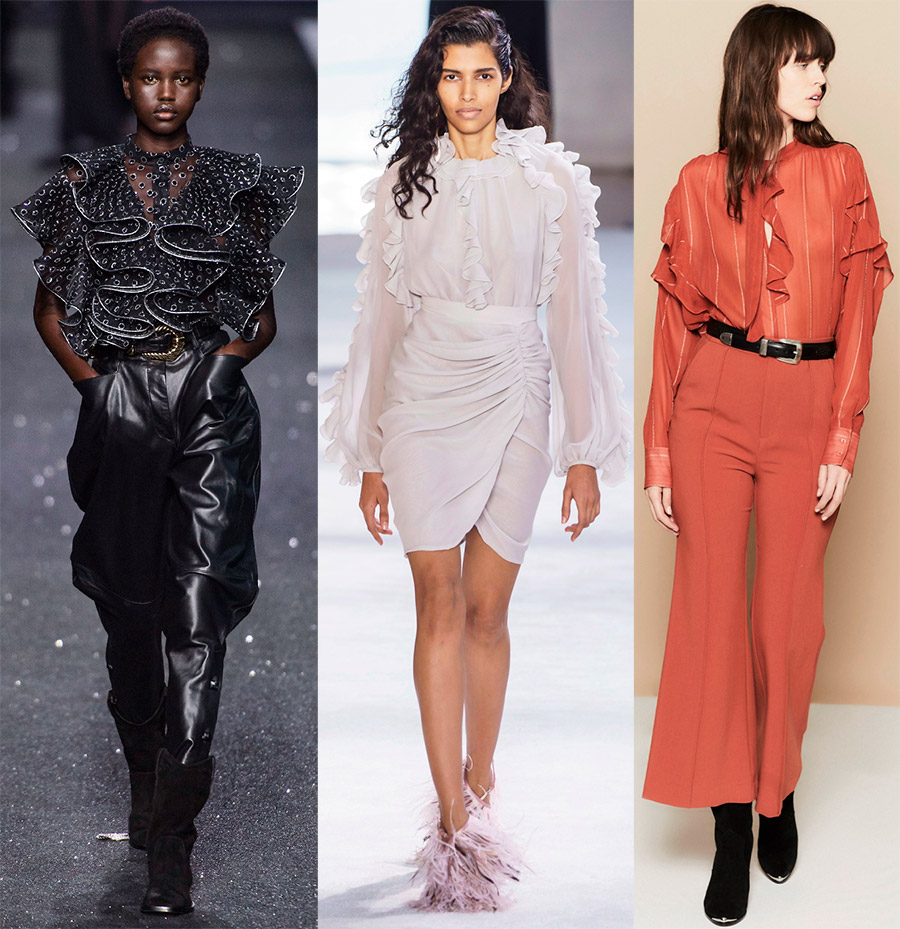 Chemisiers à la mode dans un style romantique