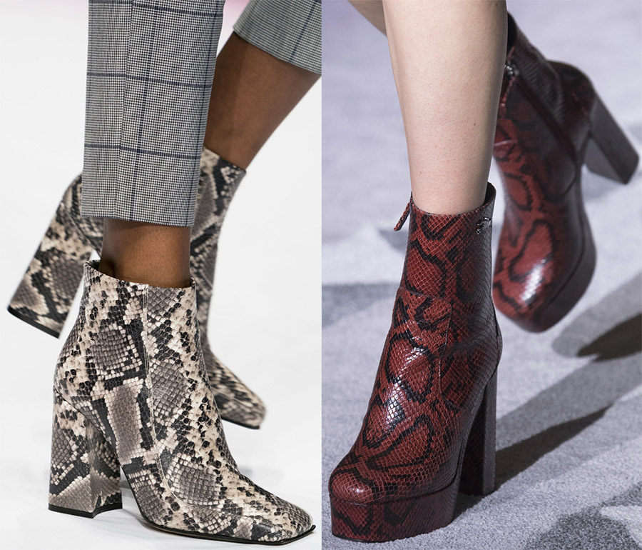 Chaussures en cuir de python