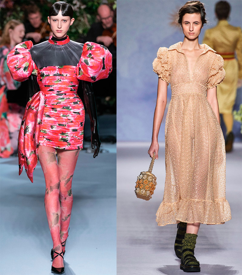 Robes à manches bouffantes