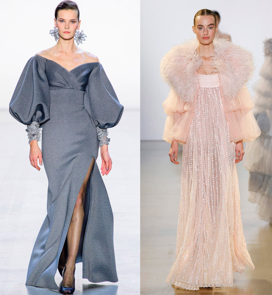 Robes à manches bouffantes