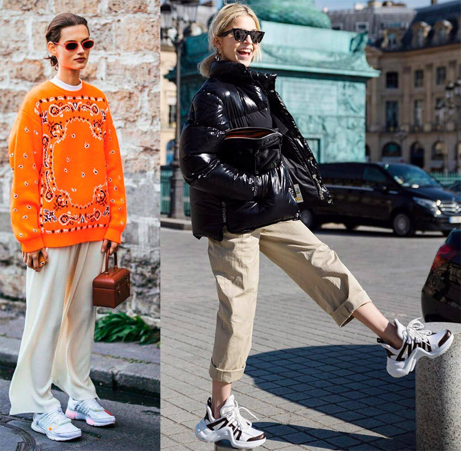 Baskets avec pantalon