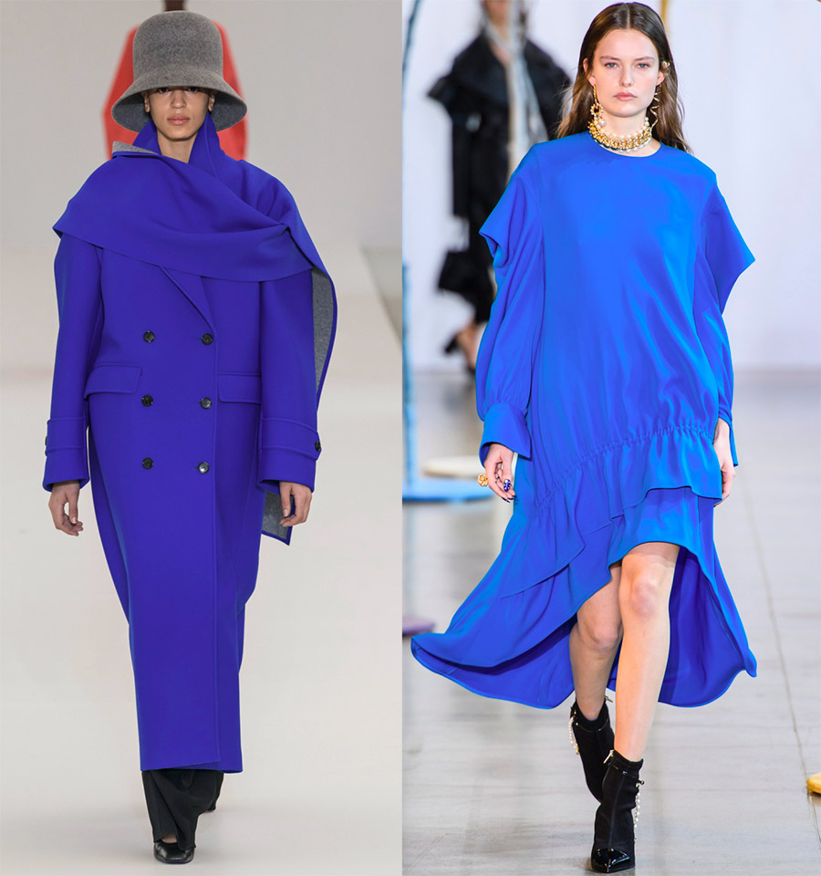 Le bleu dans les vêtements