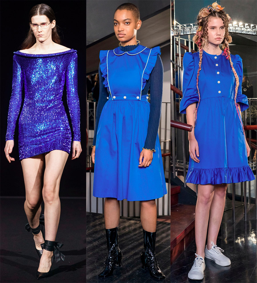 Vêtements à la mode dans les tons bleus